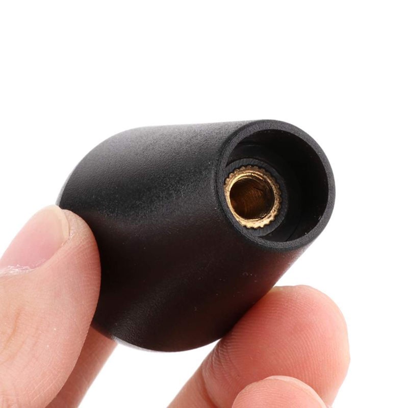 Maxmoral 2pcs Arcade Ellipse American Style Joystick Topball Handle Arcade Ball Top Replacement Accessories for Arcade1up Cabinet Red Black - Image 4
